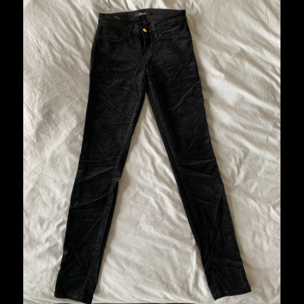 J BRAND Black Velvet Pants
